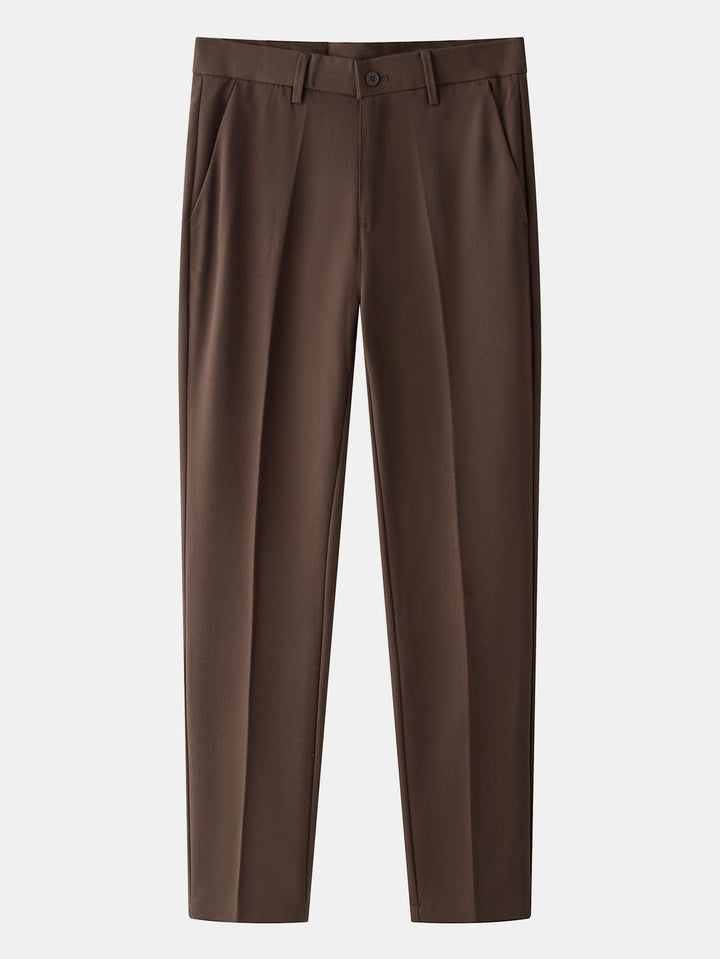 Contrast Stripe Trim Waffle Polo & Slim Fit Tapered Trousers