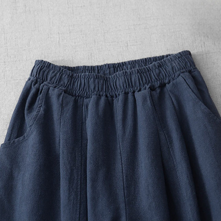 Buddha Stones Casual Plain Women's Harem Pants With Pockets