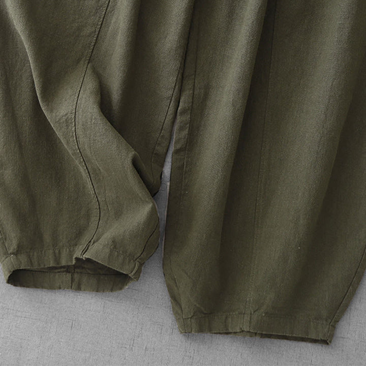 Buddha Stones Casual Plain Women's Harem Pants With Pockets