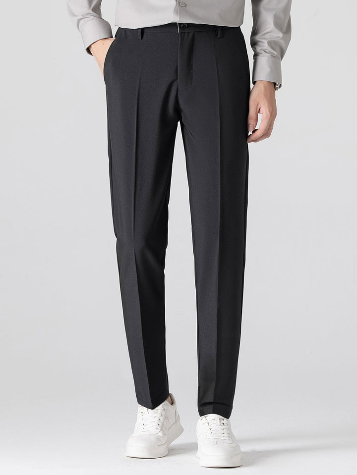 Contrast Zipper Polo & Slim Fit Tapered Trousers