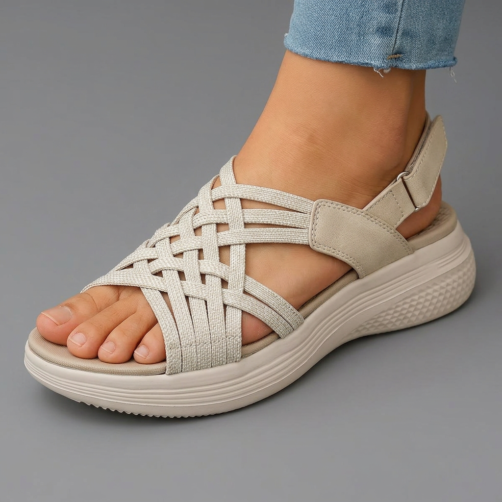 Marta | Woven Strap Comfort Sandals