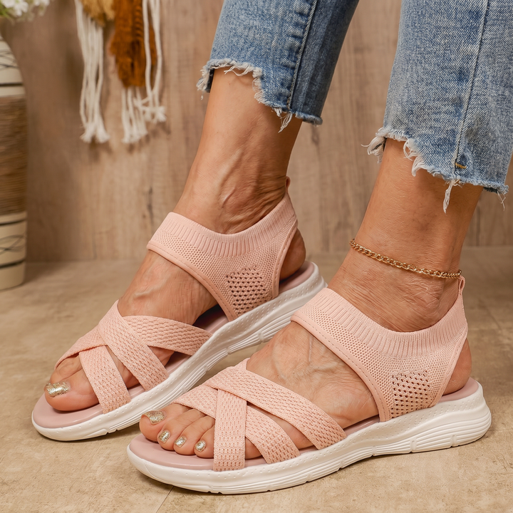 Lina | Wide Toe Slip-On Sandals