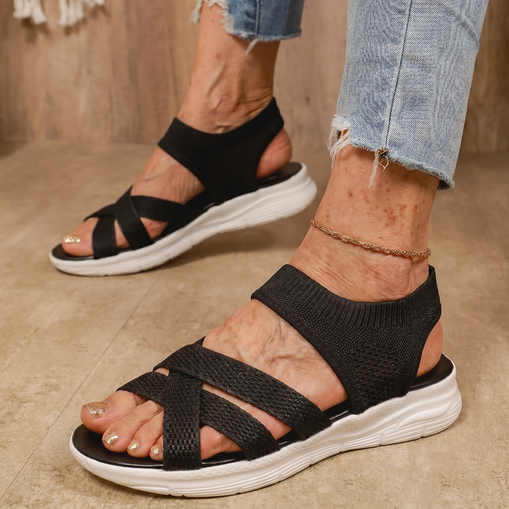 Lina | Wide Toe Slip-On Sandals