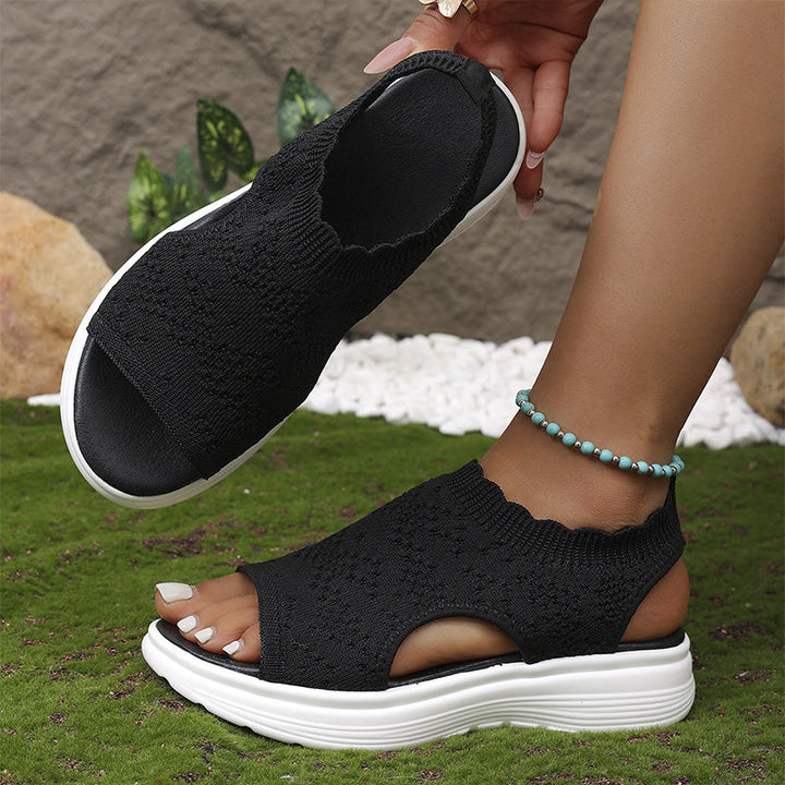 Amalfi | Breathable Mesh Platform Sandals